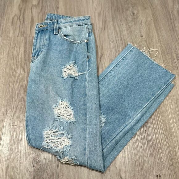 Skinny Fries Denim Ripped Jeans - Picture 3 of 5
